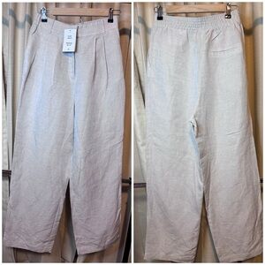 H&M Linen wide leg pants